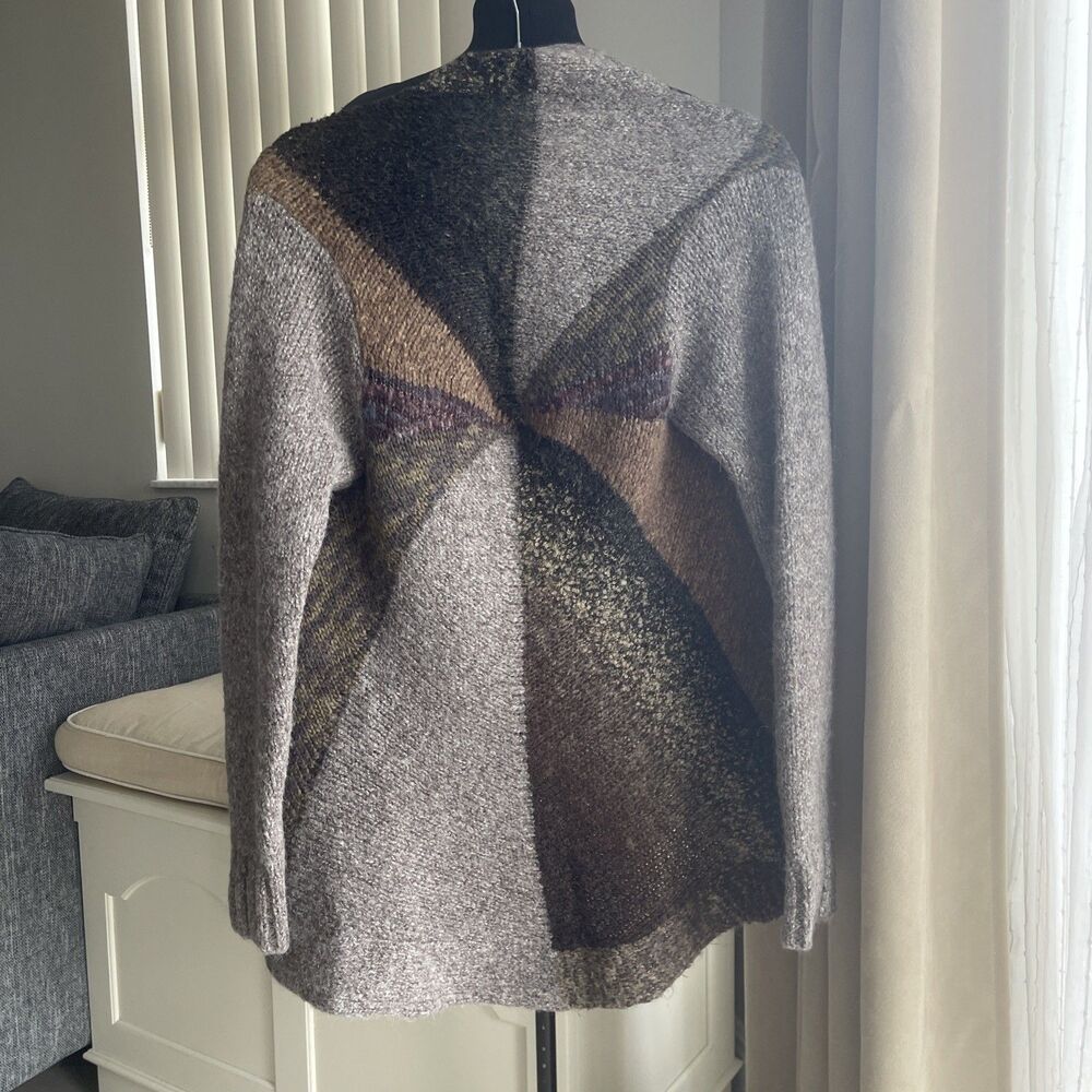 Vintage A. GIANNETTI Soft Cardigan Sweater Open Front  Wool Alpaca Blend Boho L